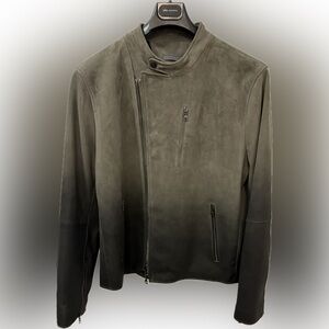John Varvatos Suede Leather Vargas Biker Jacket | Sz 58 | FREE Shipping